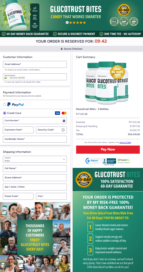 glucotrust-bites order page